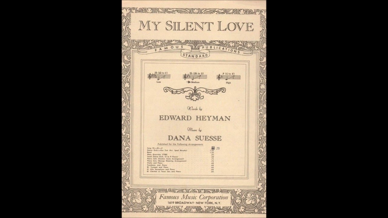 My Silent Love - Ernie Davidson on Piano (Aust)