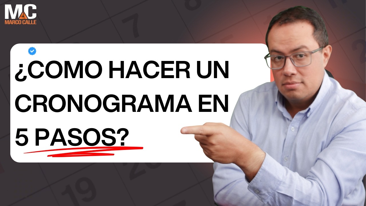 Por Qué Tu Cronograma Nunca Se Cumple (5 Pasos Que Funcionan)