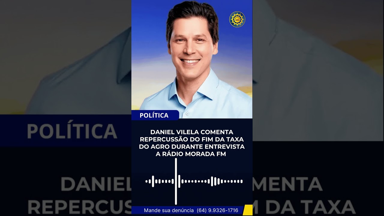 Daniel Vilela comenta repercuss&atilde;o do fim da taxa do agro