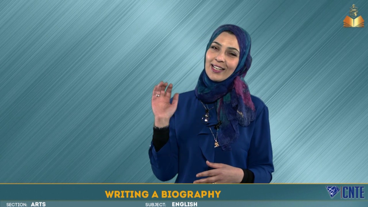 Section Lettres - English - Writing a Biography