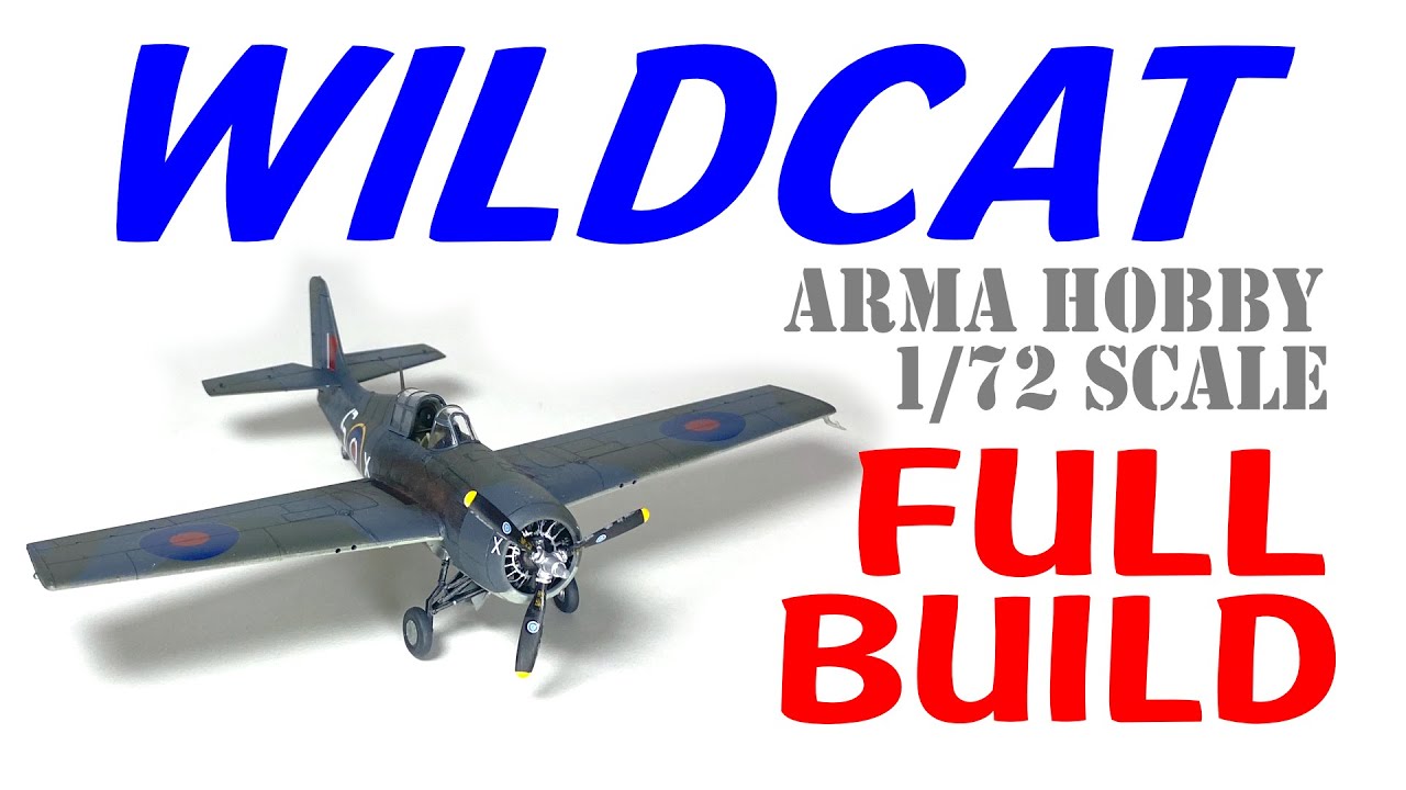 WILDCAT Grumman FM-2 Arma Hobby 1/72 scale kit - how do you build it? HD 1080p