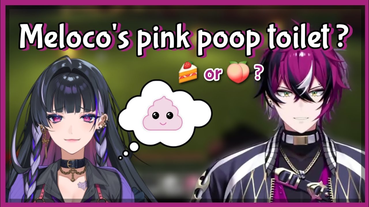 Doppio reacts to Melo's pink poop toilet and talks about cake (🍑)「Nijisanji EN - Doppio Dropscythe」