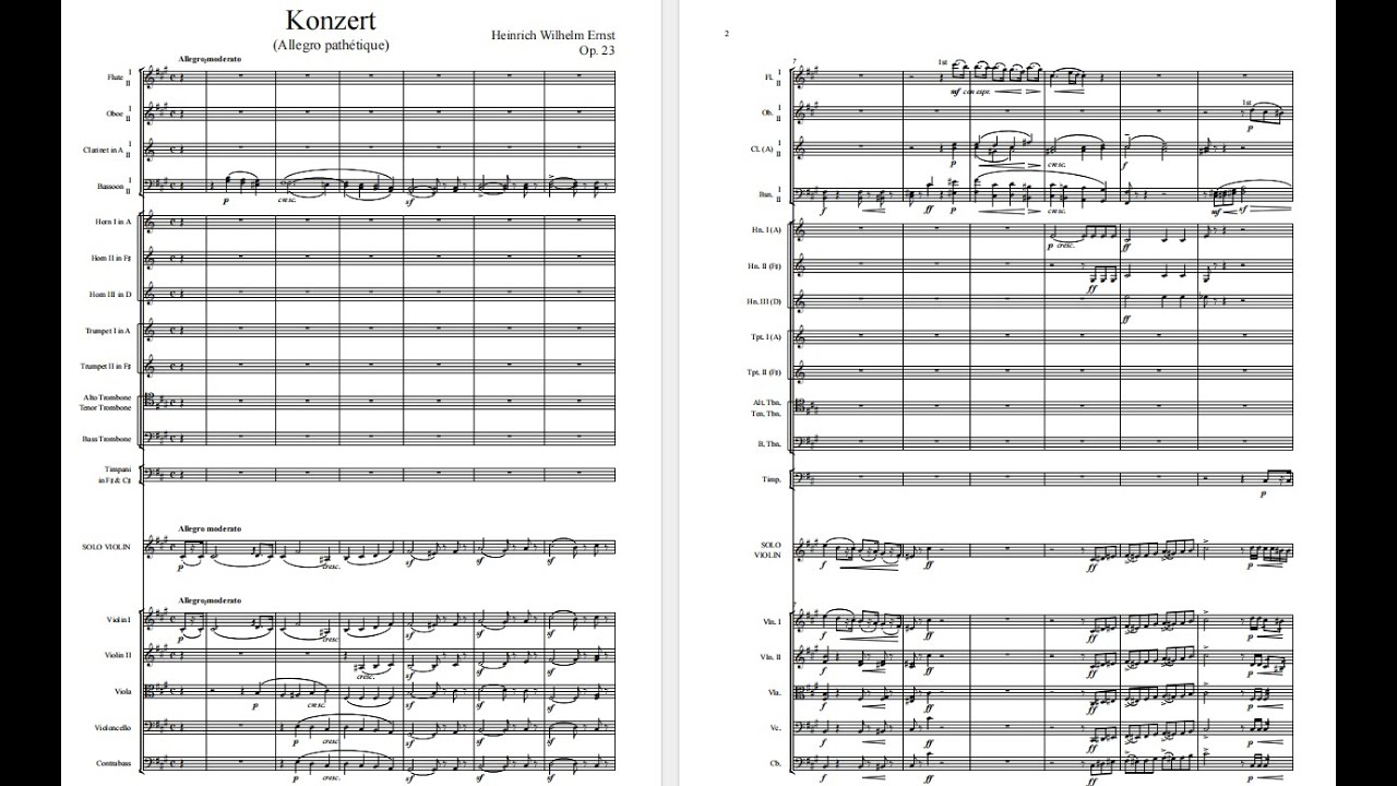 Heinrich Wilhelm Ernst - Concerto 'Pathetique' in F-Sharp Minor, Op.23