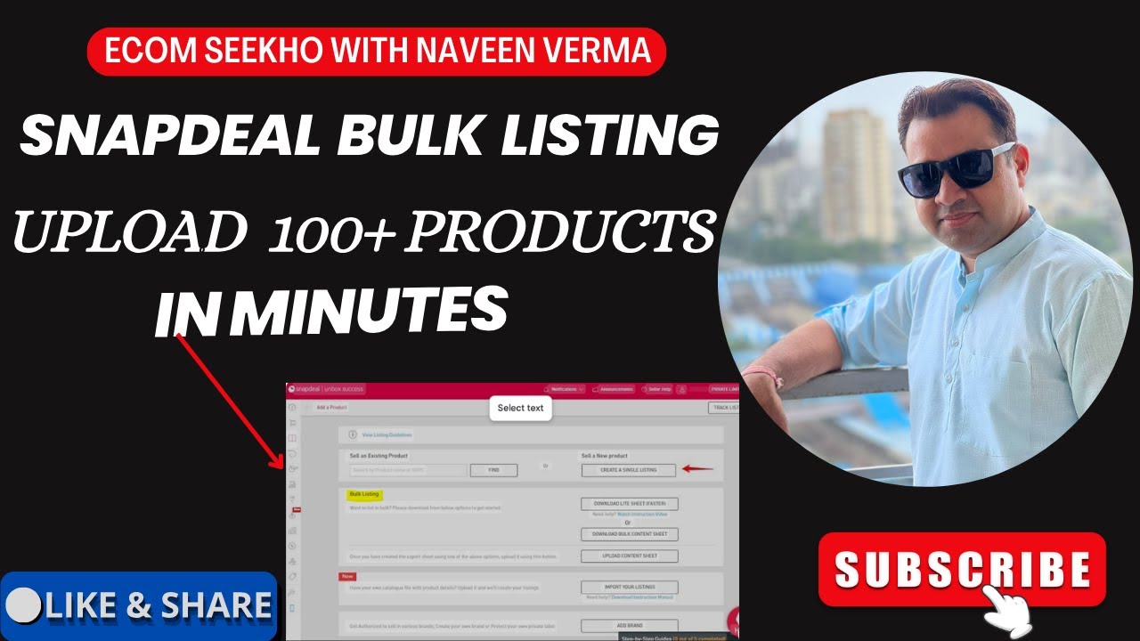 How to Do Bulk Product Listing on Snapdeal | Step-by-Step Seller Guide 2025