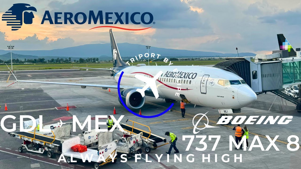 TRIP REPORT | Aeroméxico | Boeing 737 MAX 8 | Guadalajara - Ciudad de México | VIP Lounge | 4K