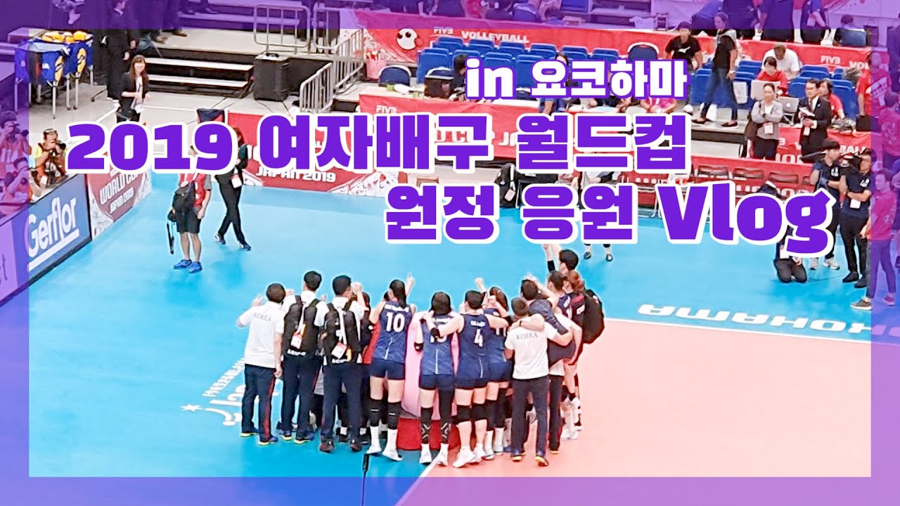 2019 여자배구 월드컵 (FIVB Volleyball World cup Japan 2019) in 요코하마 원정 응원 Vlog