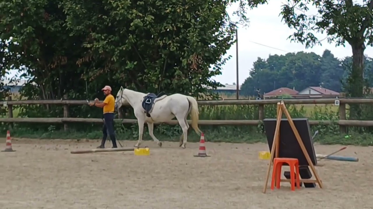 Souris de Psalmody - primo approccio all'horseback archery