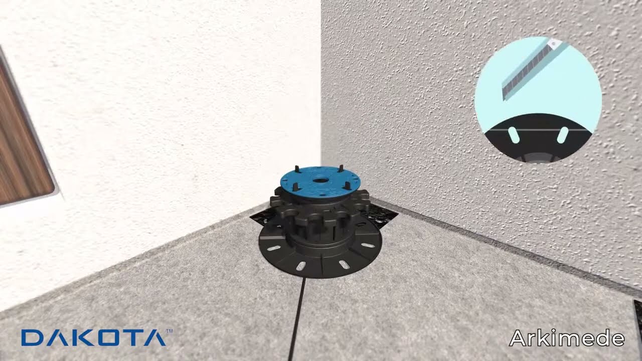 Ploturi reglabile pentru pardoseli flotante de exterior