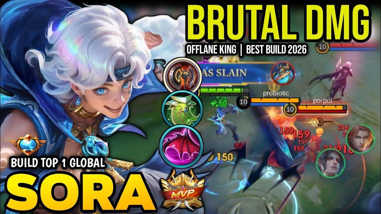 SORA BEST BUILD 2026 | BUILD TOP 1 GLOBAL SORA GAMEPLAY | MOBILE LEGENDS✓