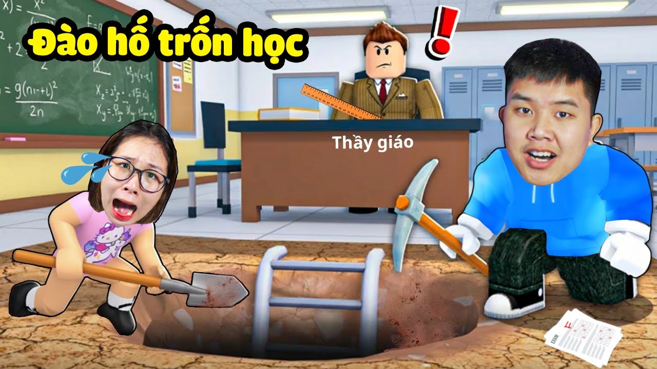 Đào hố trốn học ở trường có thầy giáo quỷ ám đáng sợ bắt nhốt học sinh ? Liệu  bqThanh & Ốc Có Thoát