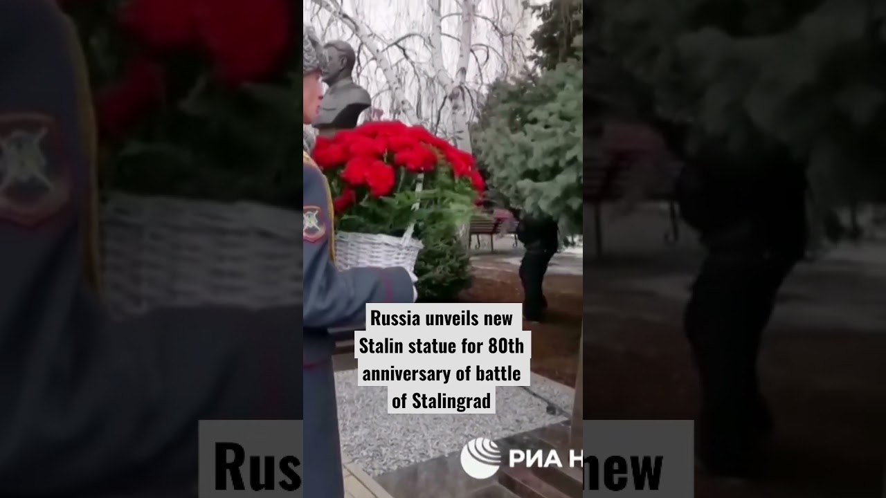 🚨 Russia unveils new Stalin statue for 80th anniversary of battle of Stalingrad