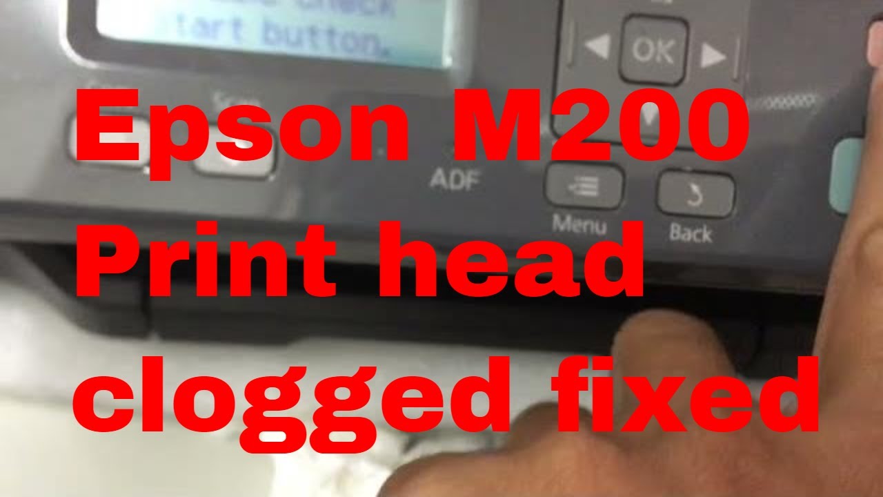 How to fixed Epson M200 Copy Print no letters come out 100% working