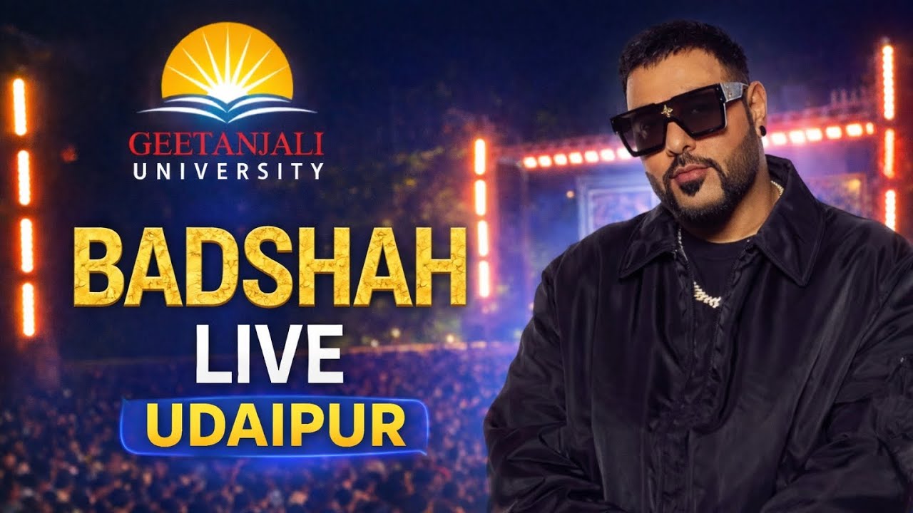 Badshah Live Performance Udaipur 🔥 | Geetanjali University Fest 2026 | Craziest Night Ever