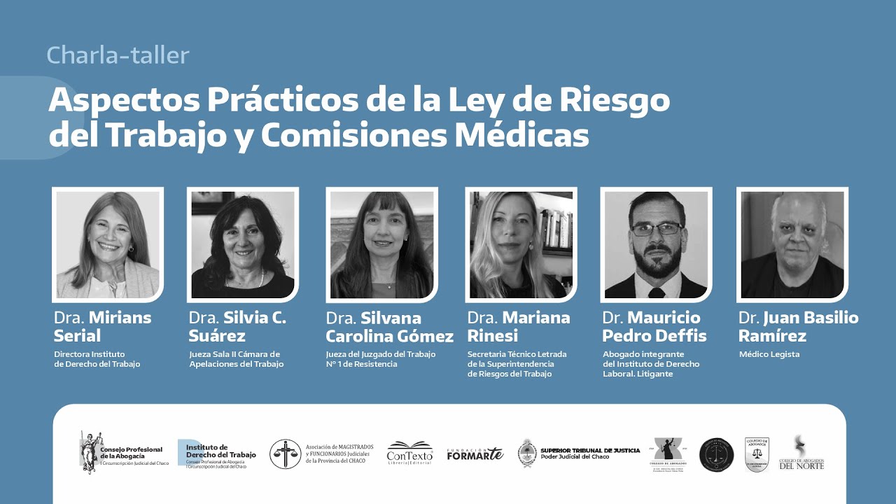 Charla-taller | Aspectos Prácticos de la Ley de Riesgo del Trabajo y Comisiones Médicas