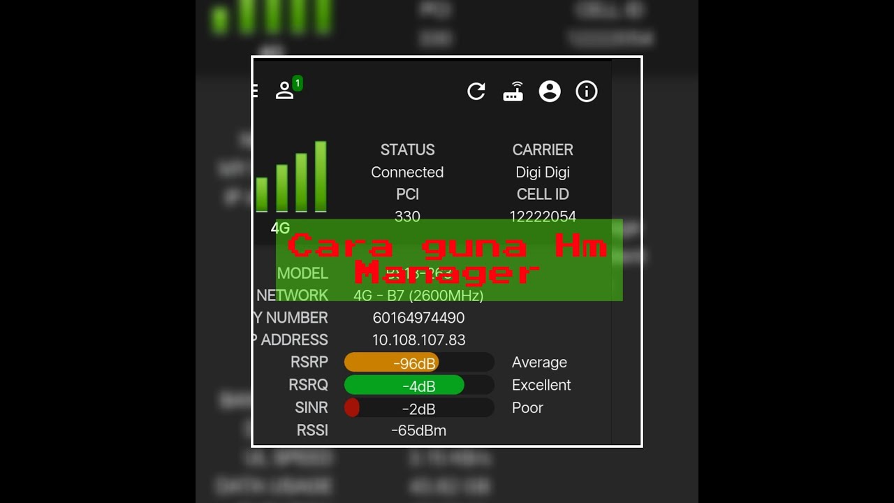 Cara pengunaan Huawei manager untuk modem wifi Huawei sahaja