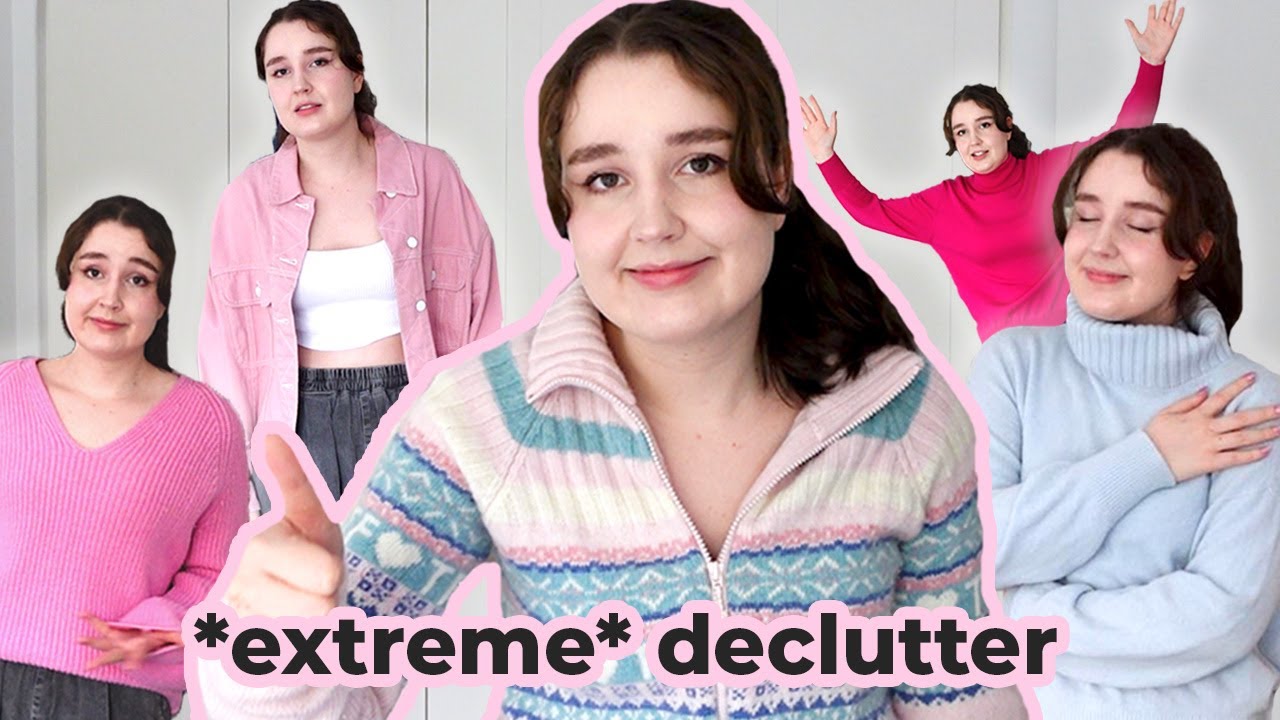 trying on EVERY sweater in my wardrobe |  jackets, cardigans, coats and jumpers | closet cleanout