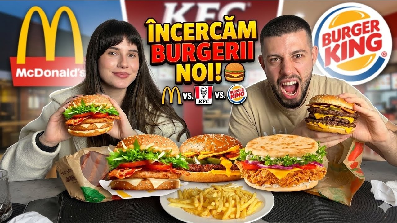 INCERCAM BURGERII NOI DE LA MC DONALD’S vs KFC vs BURGER KING | *am gasit burgerul perfect*