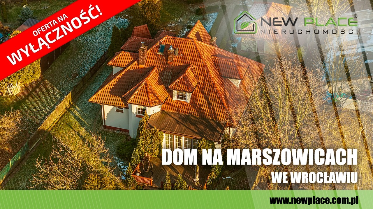 Na sprzedaż dom jednorodzinny na wrocławskich Marszowicach. Tylko w New Place Nieruchomości!