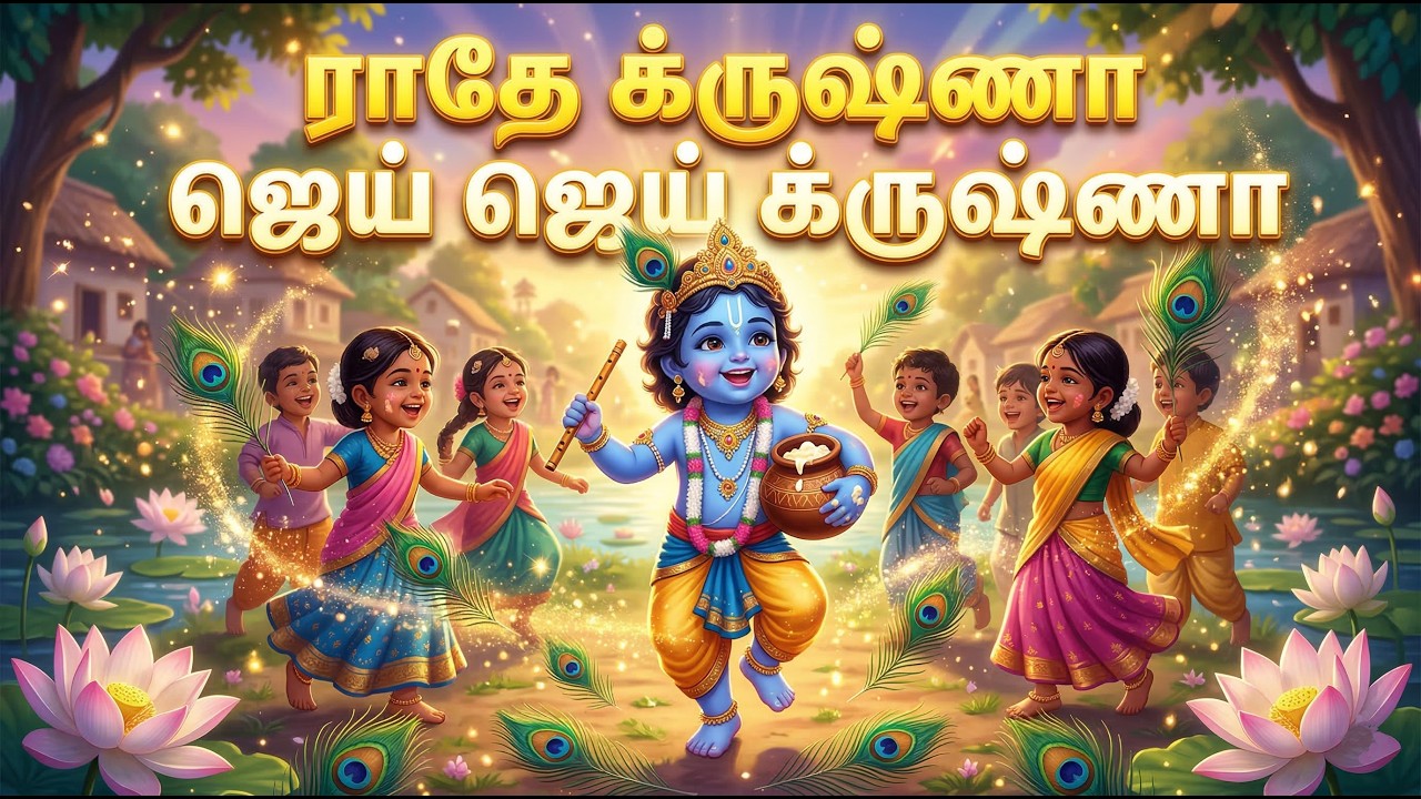 Radhe Krishna Jai Jai Krishna | Bala Krishna Song | கோவிந்தா கோபாலா | Tamil Krishna Devotional Song