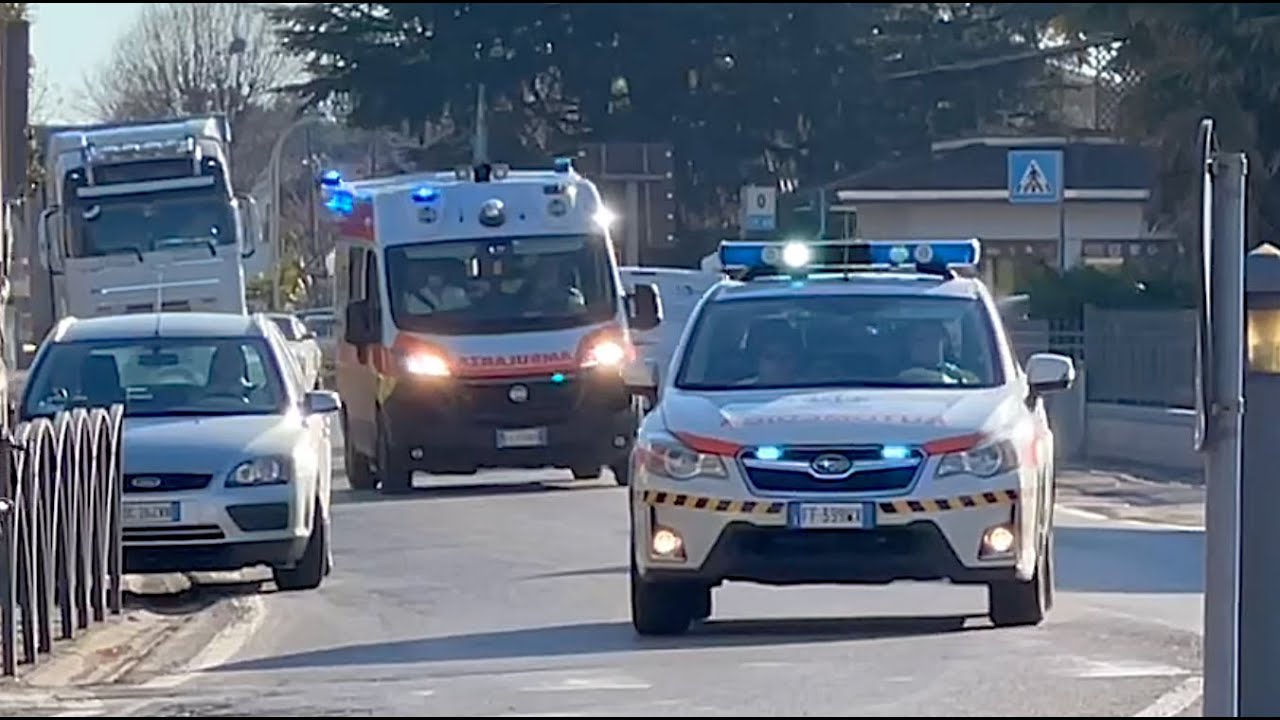 [WAIL] Ambulanza + Automedica Montebelluna - SUEM 118 TrevisoEmergenza