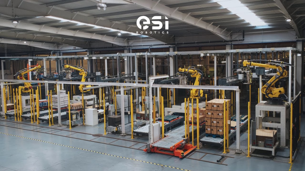 Linha de Produ&ccedil;&atilde;o de Detergentes Totalmente Automatizada 🚀💙 ESI Robotics