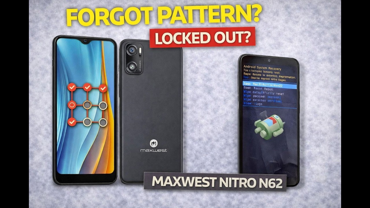 How to Hard Reset Maxwest Nitro N62 (MX-NN62) &ndash; Factory Reset & Screen Lock Removal