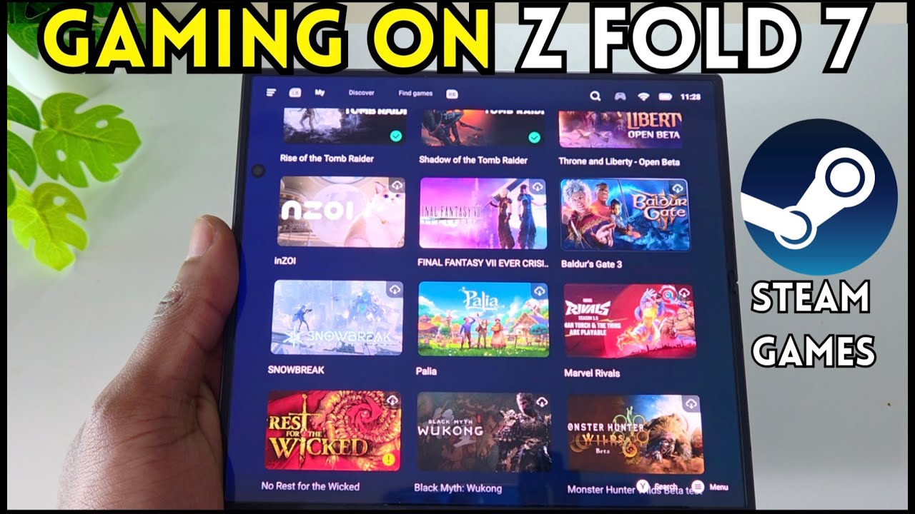 Игры на Samsung Galaxy Z Fold 7!