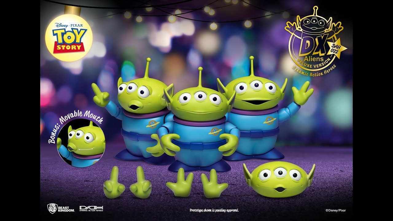 DAH-022DX TOY STORY：Alien Triple Pack 玩具總動員 三眼外星人|三眼怪|Disney|Beast Kingdom|Unbox|Pixar|Aliens|