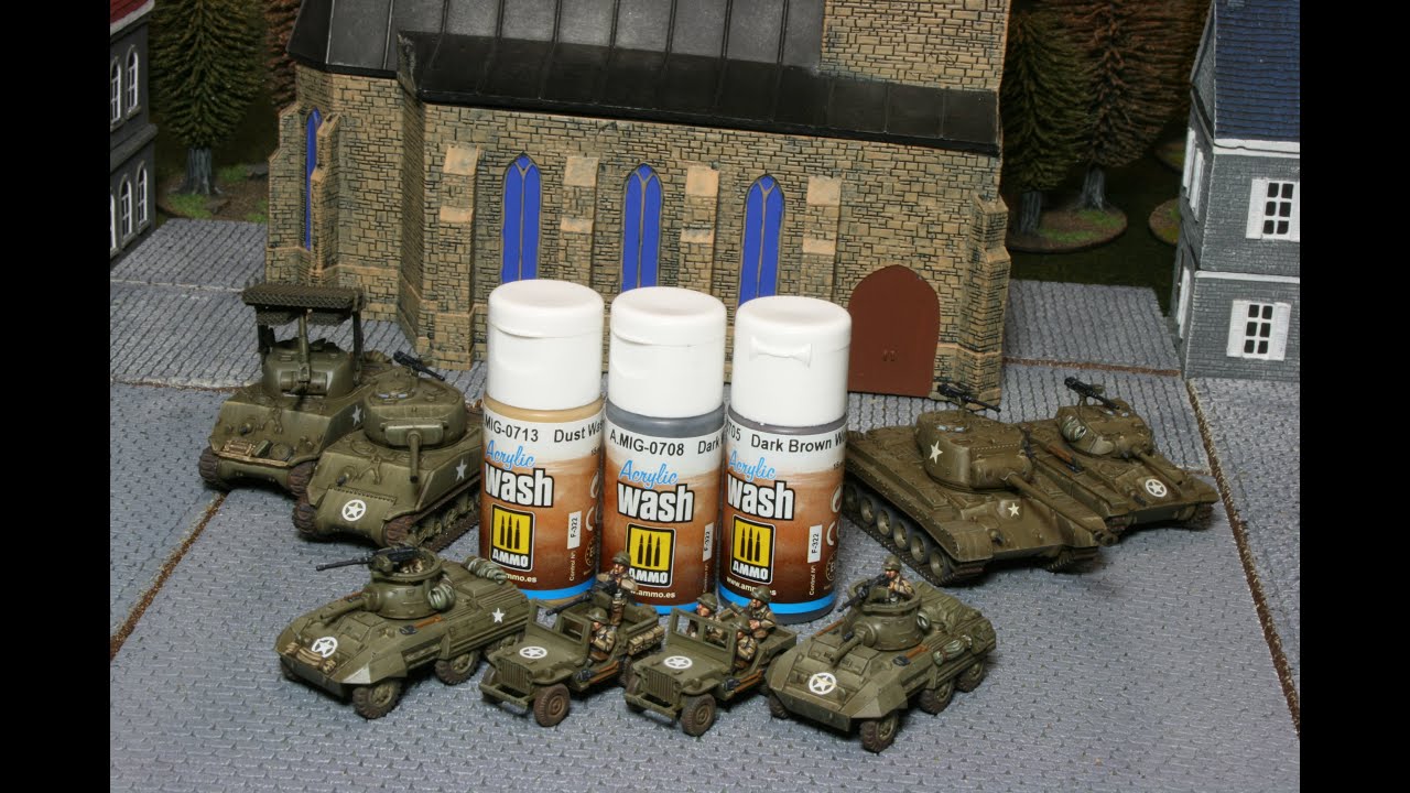 Acrylic Pin Wash and Weathering for your Flames of War Kits