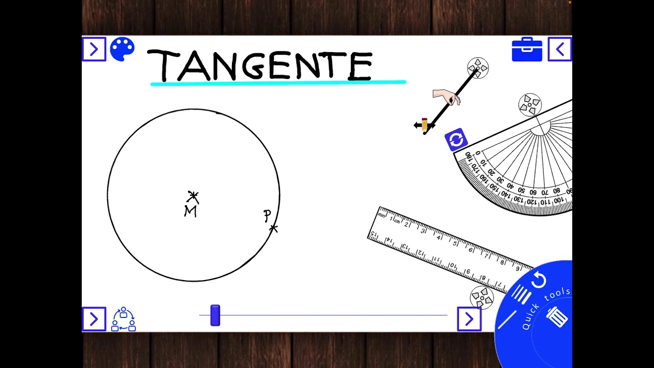 Tangente konstruieren mit Zirkel und Lineal