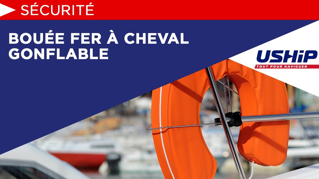 Bouée fer à cheval gonflable Hammar disponible chez Uship