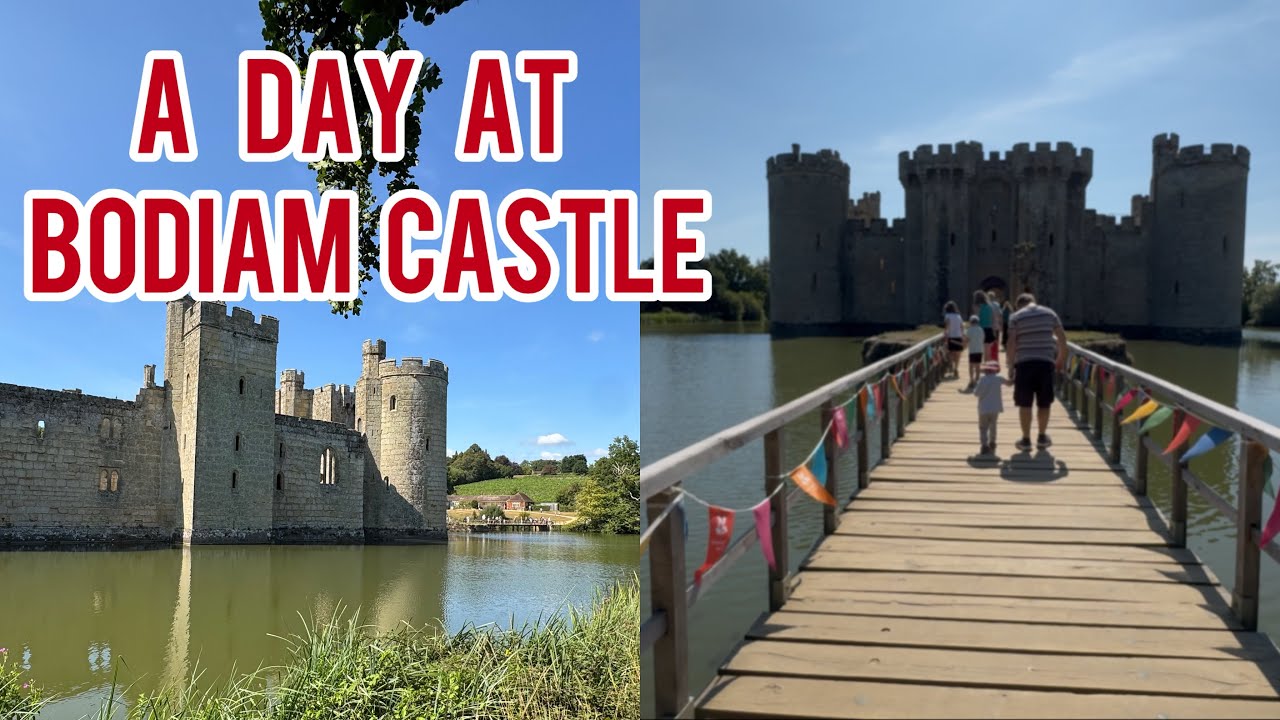 A day at BODIAM CASTLE ,UK ☘️🎬🇬🇧#explore#uk#viral#travel#relaxing#england#fypyoutube#architecture
