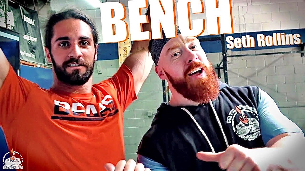 Seth Rollins Bench Press (TEAM CHALLENGE!)