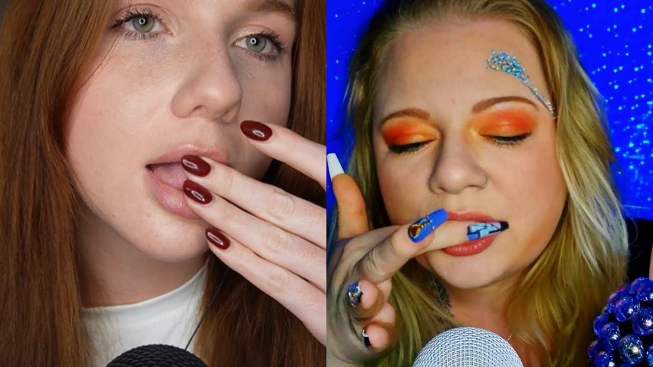 ASMR | Spit Painting Collab with @StellaTinglesASMR ✨ (super tingly)