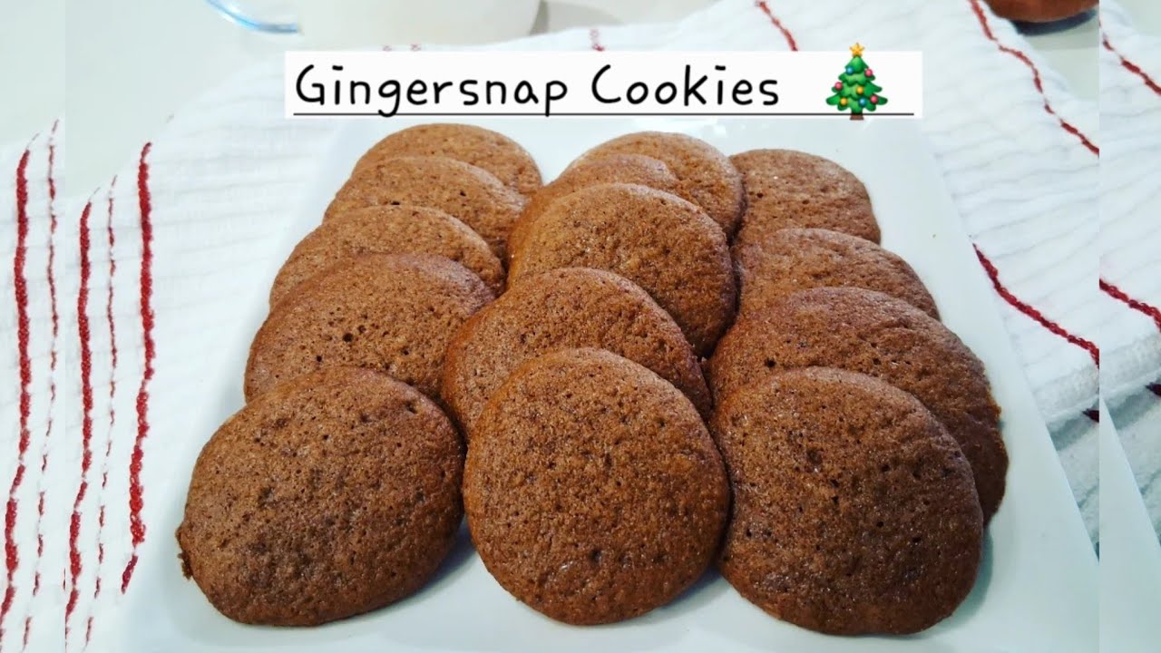 GF Gingersnap Cookies Crunchy (Vegan Friendly,GF)
