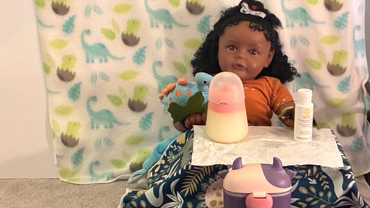 Play Cooking Minisodes with Reborn Doll Rosie: DIY Baby Alive Doll Milk Recipe