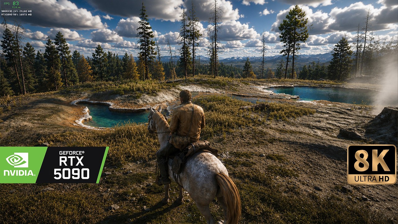 [8K] RDR2 RTX 5090! - Insane Visual upgrade!! This game still holds up with RAYTRACING and 100+Mods