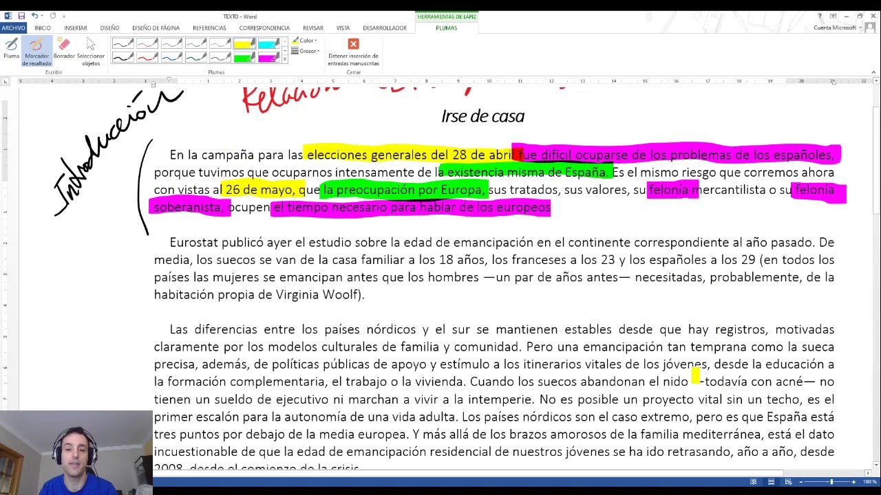 introducción a las preguntas de Selectividad y pautas de solución a la pregunta 1