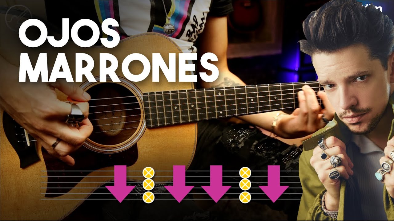 OJOS MARRONES - Lasso GUITARRA Tutorial COMPLETO | ACORDES + PUNTEO Christianvib