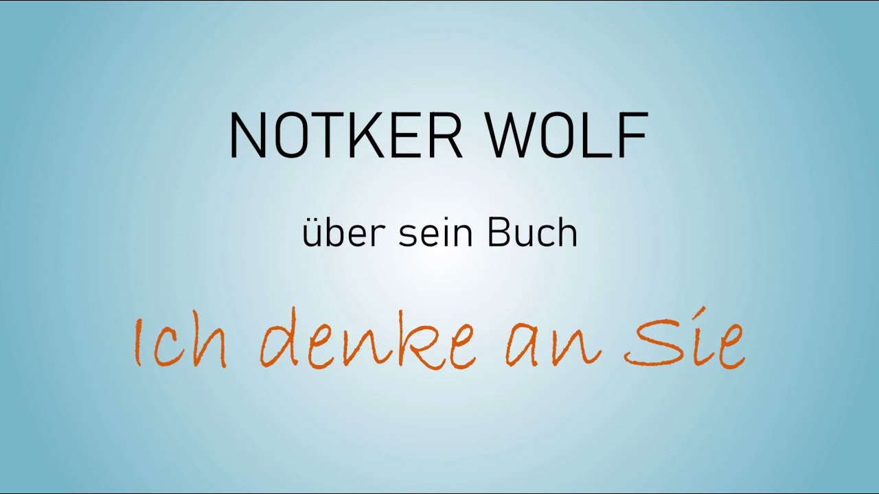 Notker Wolf zu seinem Buch: Ich denke an Sie