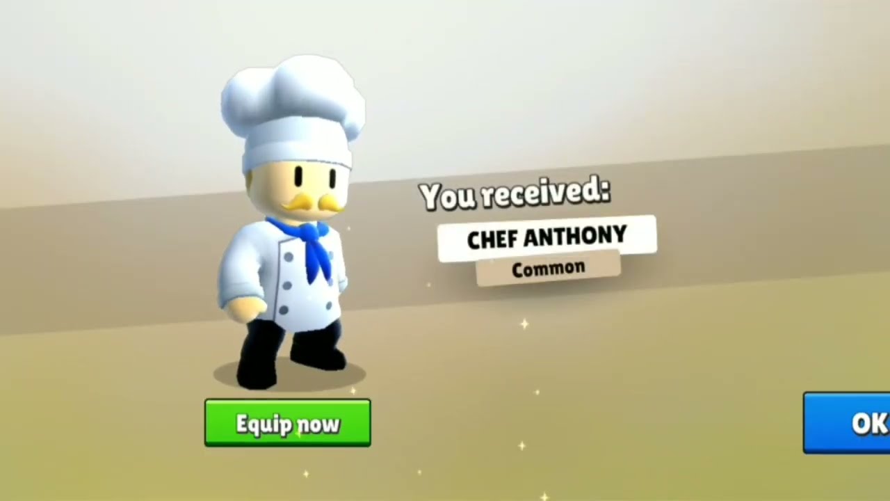 CHEF ANTHONY [NEW SKIN] - Common or Better | Stumble Guys