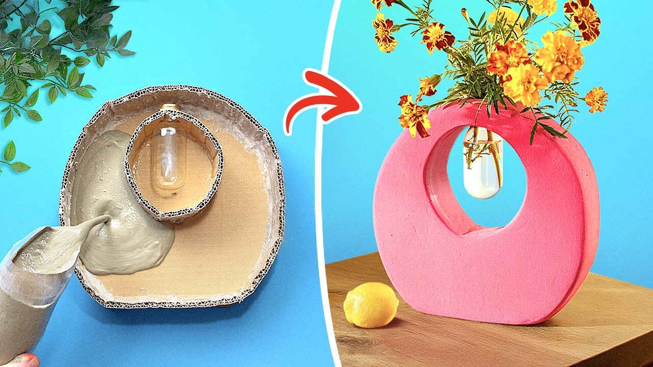 🌟 KERAJINAN SEMEN TRENDI 🏡 Ide DIY Memuaskan untuk Rumah Anda 😍
