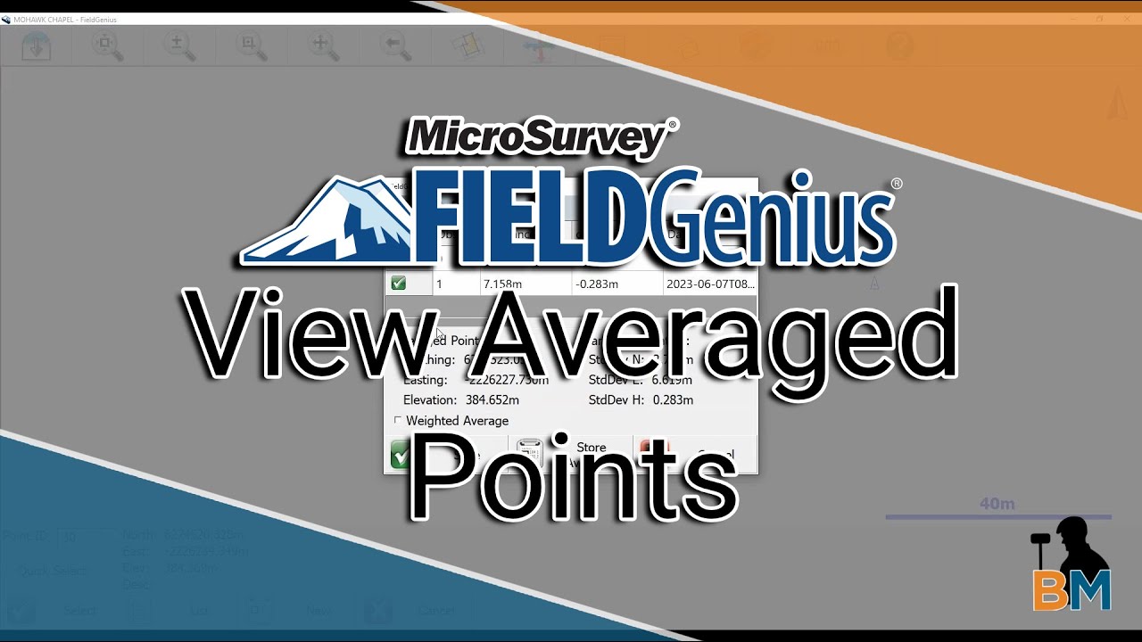 MicroSurvey FieldGenius How To: View Averaged Points | Bench Mark