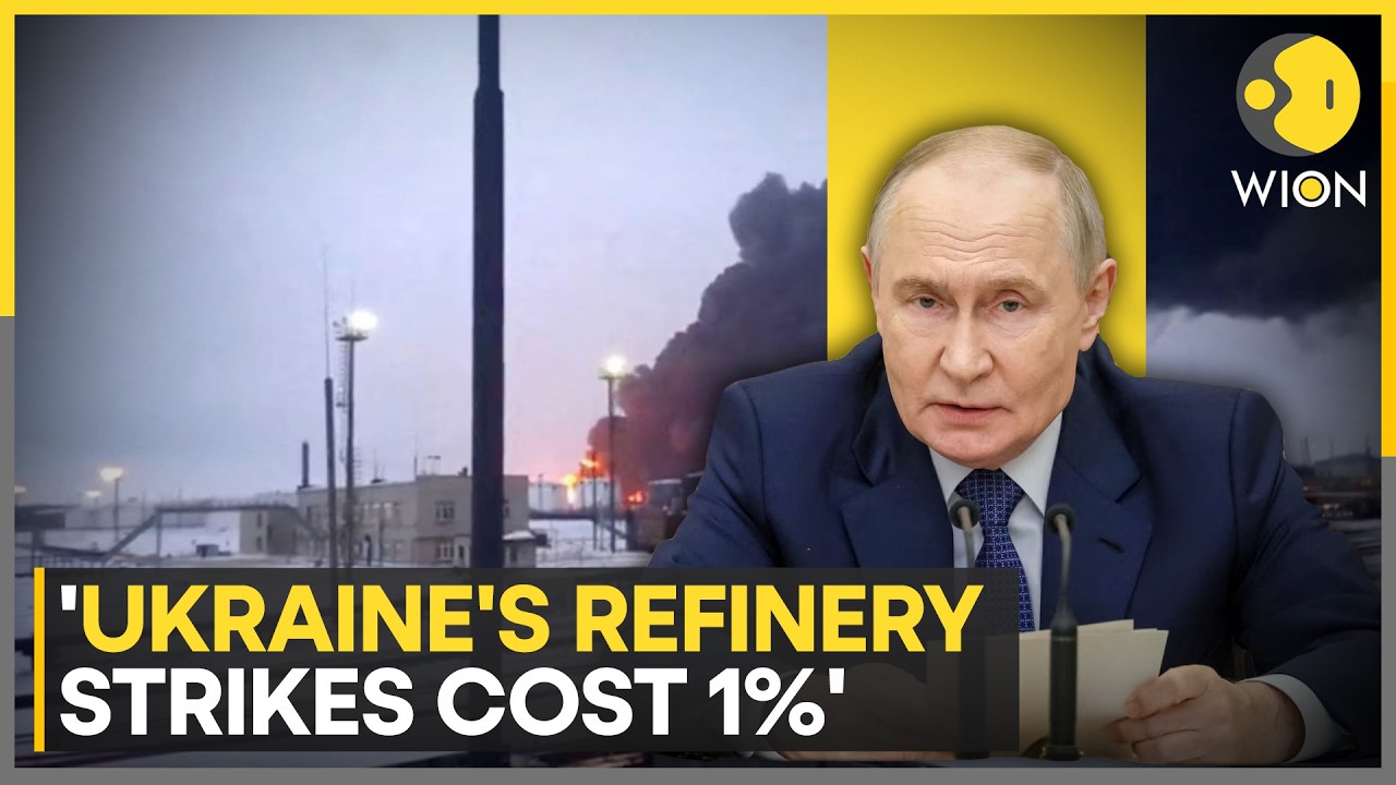 Russia-Ukraine War: Putin Claims Ukraine's Refinery Strikes Cost 1% | WION News