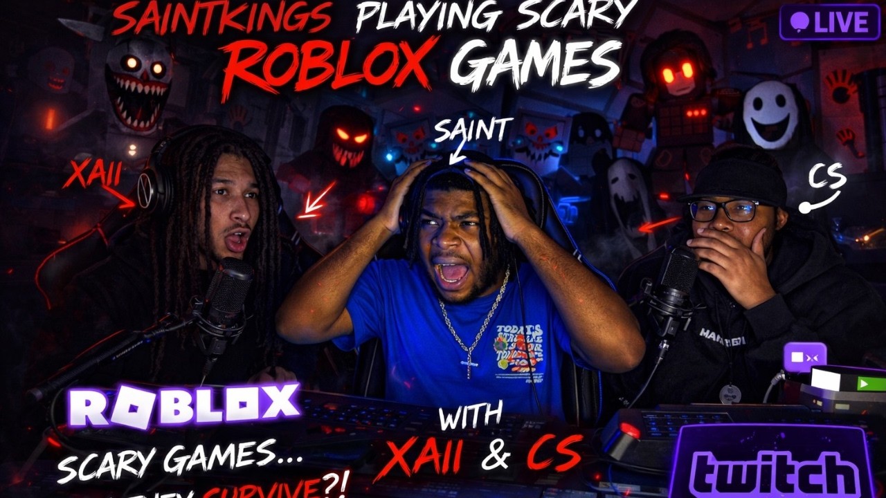 WE PLAYED THE SCARIEST ROBLOX GAME EVER… I ALMOST QUIT 😱 (LIVE w/ XAII & CS)