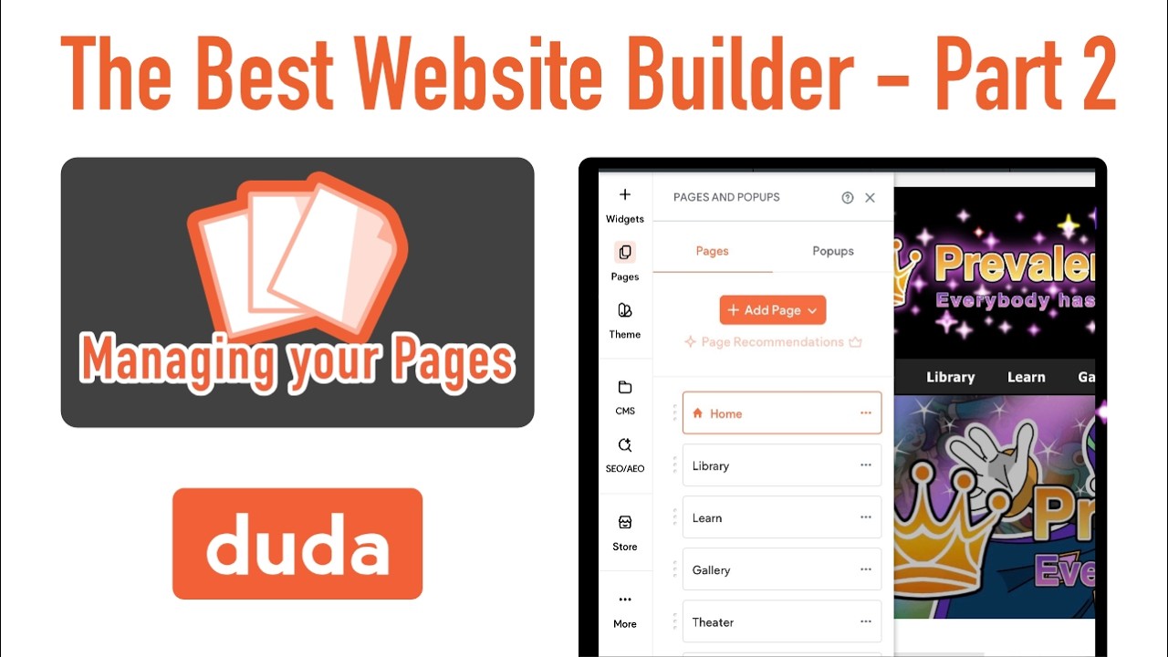 The Best Website Builder - Part 2: Managing your Pages