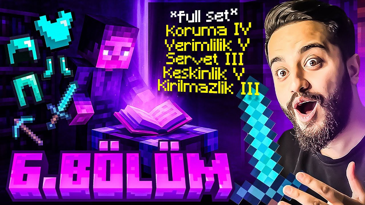 EVİME BÜYÜ ODASI YAPTIK! 100 SEVİYE KASIP EN İYİ BÜYÜLERİ ALDIK! Minecraft S2 B6
