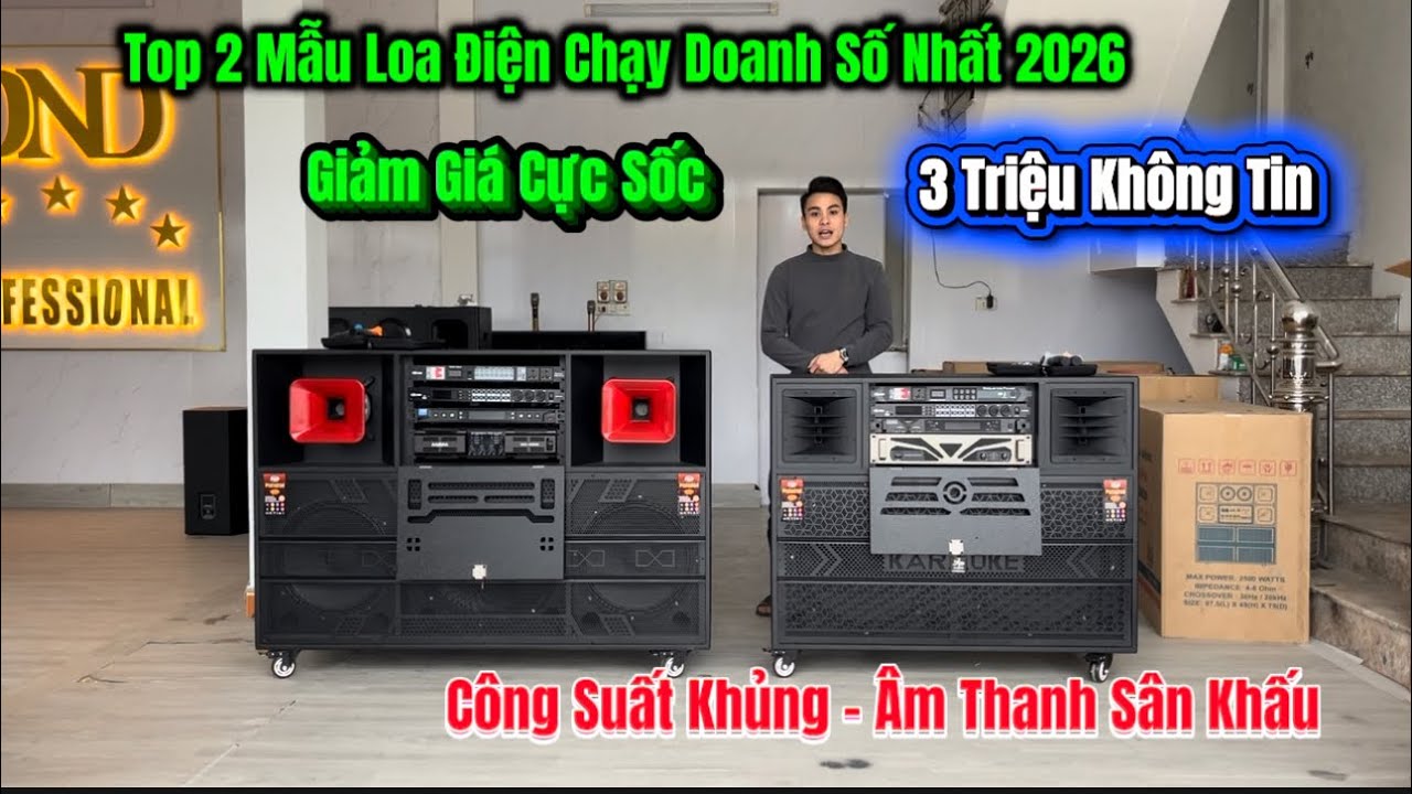 Top 2 Mẫu Loa Điện Bán Chạy Doanh Số Nhất 2026/Giảm Cực Sốc- Âm Thanh Sân Khấu #loa 
