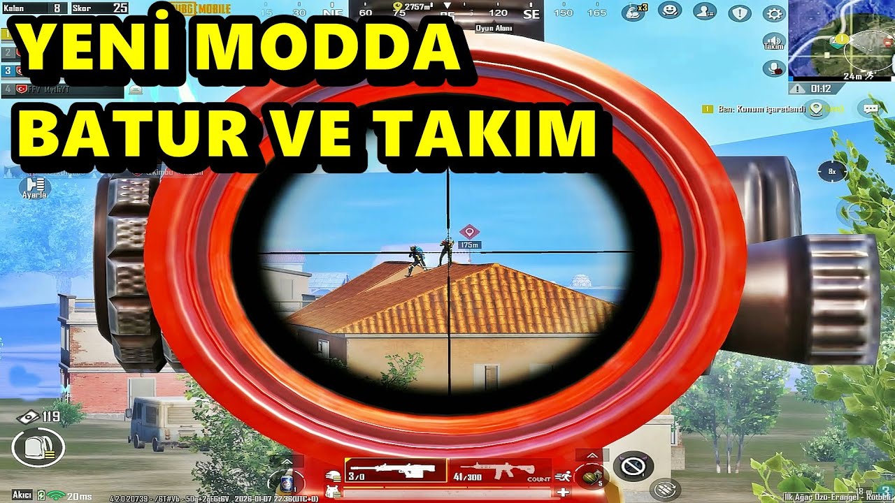 YENİ MODDA TAKIM İLE YARGI DAĞITTIK ! BATUR GAME PUBG MOBİLE