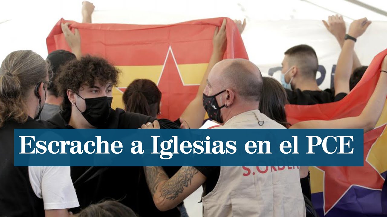 Escrache a Pablo Iglesias durante las fiestas del PCE: 